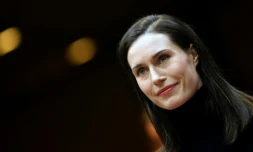 La Première ministre finlandaise Sanna Marin à Bruxelles, le 25 mars 2022