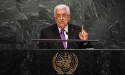 Le président palestinien à la tribune de l'Onu, le 30 septembre 2015 à New York