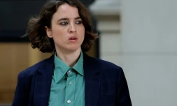 Adèle Haenel au procès en appel du réalisateur français Christophe Ruggia, au Palais de justice de Paris, le 23 janvier 2026