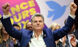 Fabien Roussel en meeting au Cirque d'Hiver à Paris le 10 mars 2022
