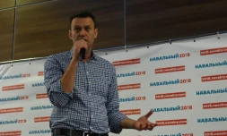 L'opposant russe Alexeï Navalny en campagne à Tver à 150 km de Moscou, le 29 mai 2017