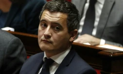 Le ministre de l'Action et des comptes publics Gérald Darmanin, le 29 novembre 2017 à l'Assemblée nationale à Paris