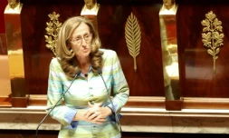Nicole Belloubet ministre de la Justice à l'Assemblée nationale, le 9 août 2017