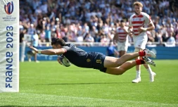 L'Argentin Mateo Carreras inscrit un essai contre le Japon le 8 octobre Ă Nantes