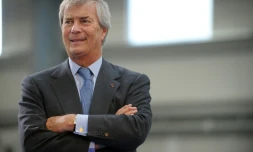 Vincent Bolloré, le 15 janvier 2016 à Ergue-Gaberic dans l'ouest de la France