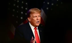 L'ancien président américain Donald Trump à La Vegas, le 8 février 2024 au Nevada