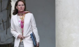 Ségolène Royal le 3 mai 2017 à Paris, alors ministre de l'Environnement sous la présidence Hollande