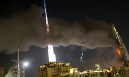 Incendie à l'hôtel Address Downtown, le 31 décembre 2015 à Dubaï