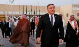 Le secrétaire d'Etat américain Mike Pompeo quitte Ryad pour se rendre en Turquie, le 17 octobre 2018
