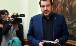 Le ministre italien de l'Intérieur, Matteo Salvini, le 11 février 2019 à Rome