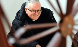 Le père Zoltan Nemeth le 20 décembre 2016 à Kormend en Hongrie