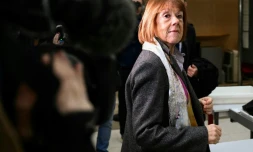 Gisele Pelicot arrive au tribunal d'Avignon, le 25 novembre 2024
