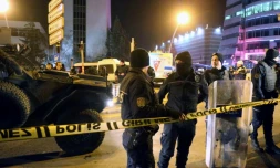 Des militaires et policiers turcs à Ankara le 19 décembre 2016