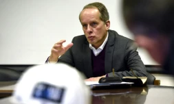 Cedric Orban, PDG d'Ascoval, le 20 février 2019 à Saint-Saulve (Nord)