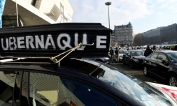 Manifestation de chauffeurs de VTC le 15 décembre 2016 à Paris