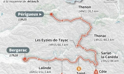 TDF : Carte 10e étape 