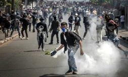 Affrontements entre manifestants et forces de sécurité à Antananarivo, le 11 octobre 2025 à Madagascar