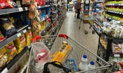 Dans un supermarché de Buenos Aires, le 10 septembre 2025 en Argentine