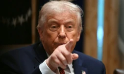 Le président américain Donald Trump à la Maison Blanche à Washington, le 8 décembre 2025