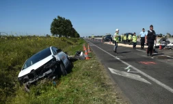 Accident sur l'A10 en juin 2018