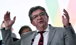 Le leader LFI et de la Nupes  Jean-Luc Mélenchon à Paris, le 12 juin 2022