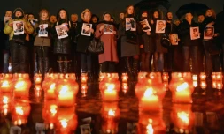 Commémoration le 19 février 2016 à Lviv de la répression sanglante du Maïdan, il y a deux ans