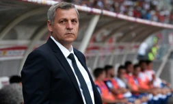 L'entraîneur de Lyon Bruno Genesio lors du match face à Nancy à Marcel-Picot, le 14 août 2016