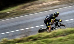 Jérôme Cousin (Direct Energie) lors de la 4e étape de Paris-Nice, le 7 mars 2018 entre La Fouillouse et Saint-Etienne