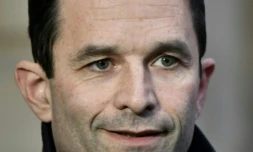 Le vainqueur de la primaire organisée par le PS, Benoît Hamon, le 30 janvier 2017 à Paris