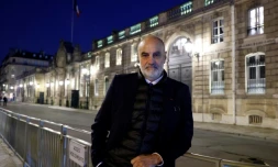 Le directeur du Groupe de sécurité de la présidence de la République (GSPR) Georges Salinas lors d'une séance photo à Paris, le 3 octobre 2024