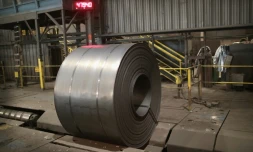 L'aciérie NLMK Indiana le 15 mars 2018 à Portage, dans l'Indiana, dans le Midwest des Etats-Unis