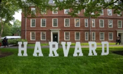 Le campus de l'université Harvard à Boston, dans le Massachusetts, aux Etats-Unis, le 27 mai 2025