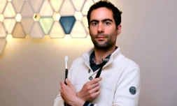 L'entrepreneur Thomas Barret, PDG de The Morning Company, dans son magasin parisien le 15 juin 2016