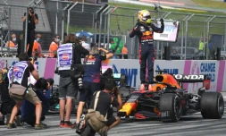 Max Verstappen (Red Bull) vainqueur du GP d'Autriche, à Spielberg, le 4 juillet 2021