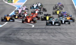 Le départ du Grand Prix de France le 23 juin 2019 sur le circuit Paul Ricard au Castellet (Var)