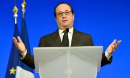 Le président François Hollande, le 16 janvier 2016 à Tulle