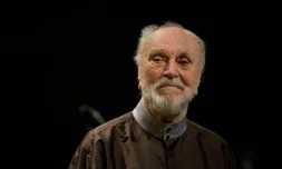 Le chef d'orchestre allemand Kurt Masur le 15 septembre 2012 sur l'île d'Usedom, dans le nord-ouest de l'Allemagne