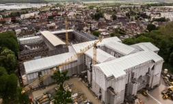 Le chantier de rénovation du château de Villers-Cotterêts, dans l'Aisne, le 21 mai 2021