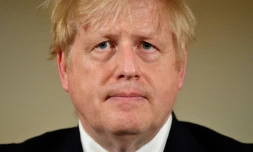 Boris Johnson tient une conférence de presse le 19 mars 2020 à Londres sur la crise sanitaire