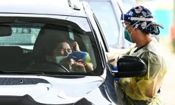 Un centre de test Covid à Miami le 3 août 2021