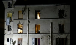 Photo du bâtiment à Saint-Denis où s'était réfugié Abdelhamid Abaaoud le 18 novembre 2015