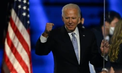 Joe Biden lors de son discours de victoire le 7 novembre 2020 à Wilmington