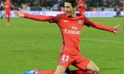 L'attaquant du PSG Angel Di Maria, auteur d'un but face à Bordeaux au Matmut Altantique, le 10 février 2017