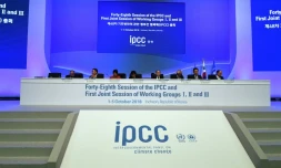 Des scientifiques et représentants gouvernementaux réunis à Incheon sur le climat, le 1er octobre 2018 en Corée du Sud 