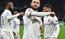 Lucas Tousart le 26 février 2020 lors du 8e de finale aller de Ligue des champions contre la Juventus