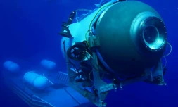 Le submersible Titan visible sur une image fournie par l'entreprise OceanGate