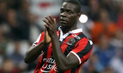 L'attaquant de Nice Mario Balotelli lors d'un match contre Monaco, le 21 septembre 2016 à l'Allianz Riviera