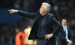 Carlo Ancelotti lors de la défaite 0-3 du Bayern Munich, le 27 septembre 2017 au Parc des Princes face au Paris SG
