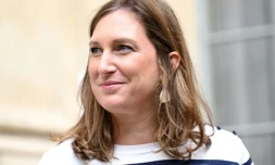 La ministre déléguée à l'Enseignement professionnel Carole Grandjean, le 28 août 2023  à Paris 