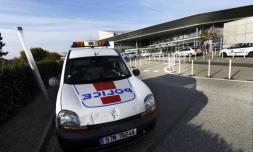 Une voiture de police Ă Mulhouse, le 20 octobre 2009